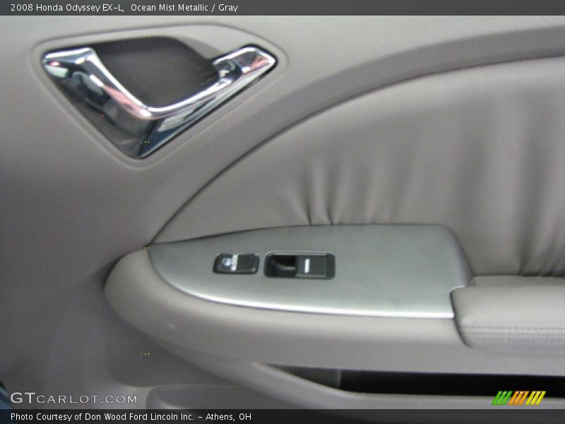 Ocean Mist Metallic / Gray 2008 Honda Odyssey EX-L