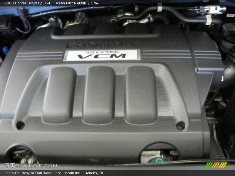 Ocean Mist Metallic / Gray 2008 Honda Odyssey EX-L