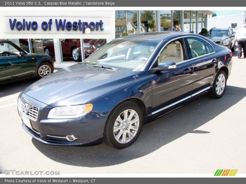 Caspian Blue Metallic / Sandstone Beige 2011 Volvo S80 3.2
