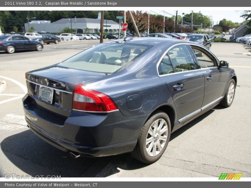 Caspian Blue Metallic / Sandstone Beige 2011 Volvo S80 3.2