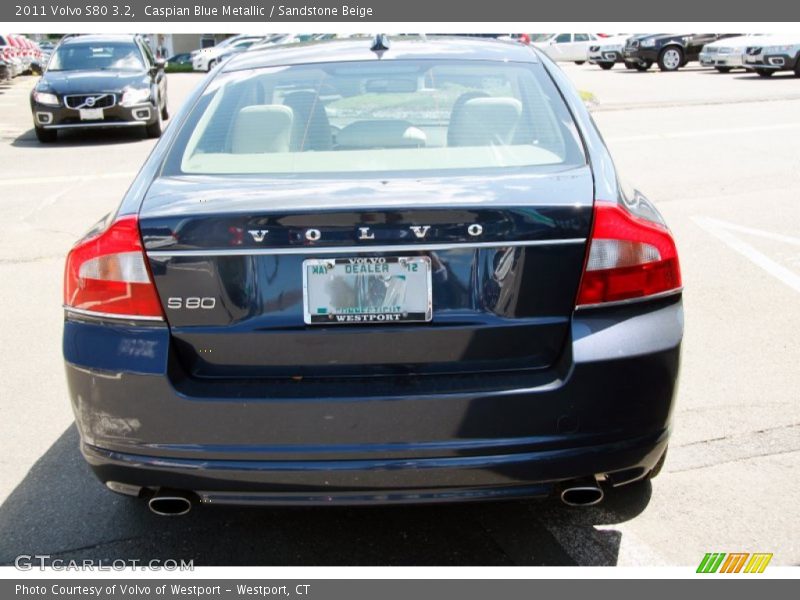 Caspian Blue Metallic / Sandstone Beige 2011 Volvo S80 3.2