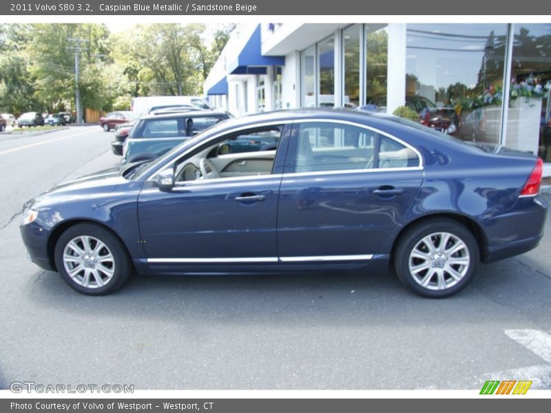 Caspian Blue Metallic / Sandstone Beige 2011 Volvo S80 3.2