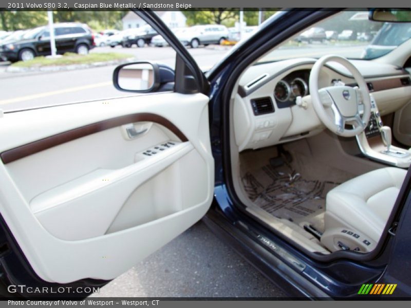 Caspian Blue Metallic / Sandstone Beige 2011 Volvo S80 3.2