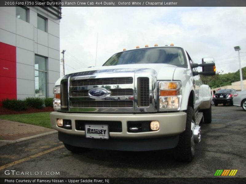 Oxford White / Chaparral Leather 2010 Ford F350 Super Duty King Ranch Crew Cab 4x4 Dually