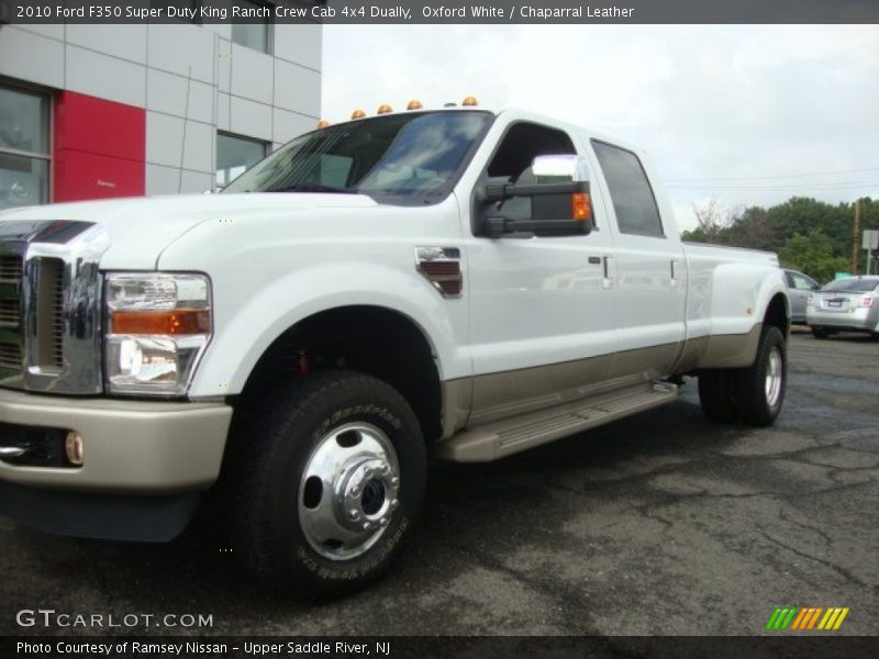 Oxford White / Chaparral Leather 2010 Ford F350 Super Duty King Ranch Crew Cab 4x4 Dually