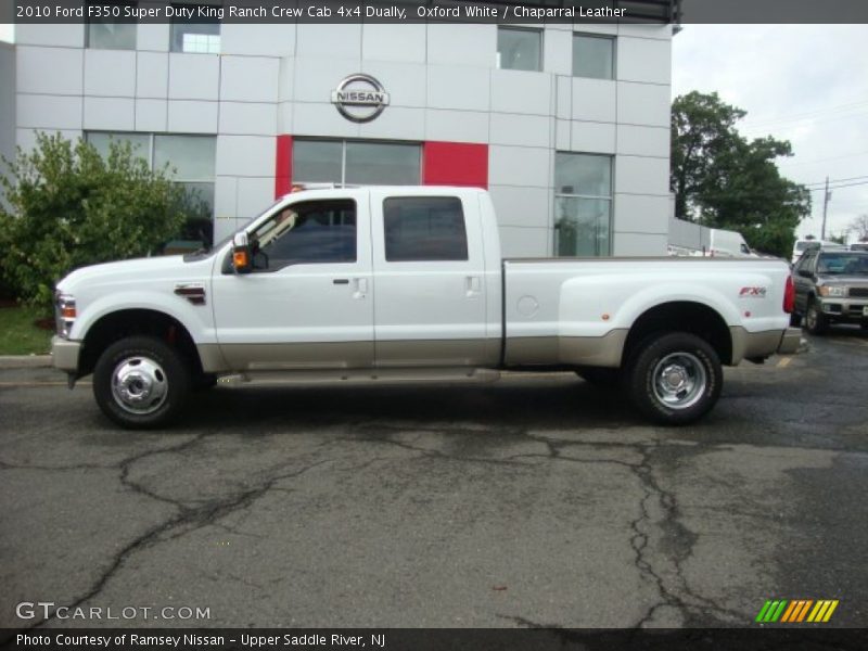Oxford White / Chaparral Leather 2010 Ford F350 Super Duty King Ranch Crew Cab 4x4 Dually