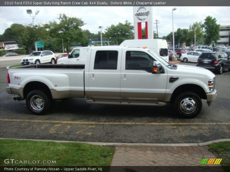 Oxford White / Chaparral Leather 2010 Ford F350 Super Duty King Ranch Crew Cab 4x4 Dually