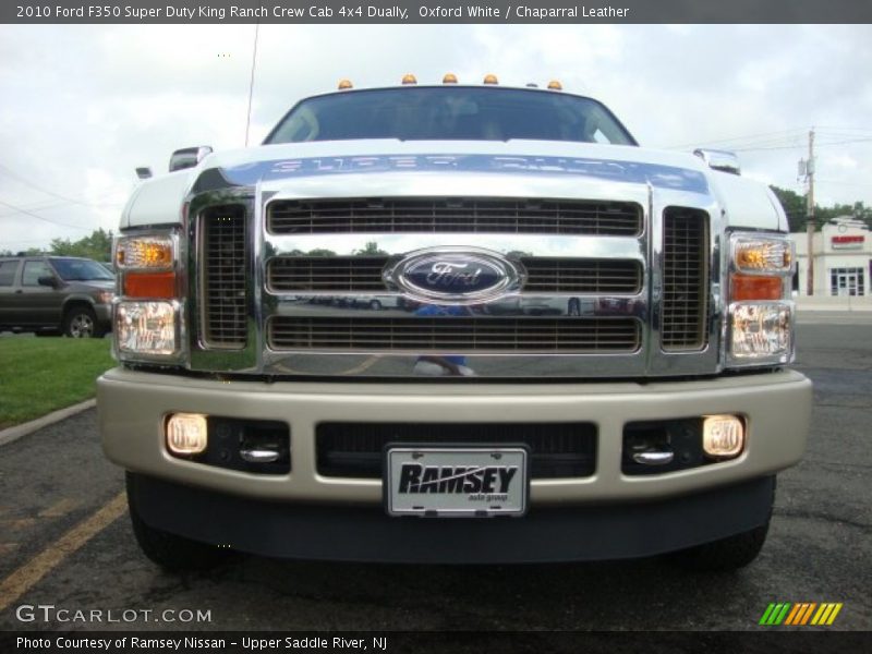 Oxford White / Chaparral Leather 2010 Ford F350 Super Duty King Ranch Crew Cab 4x4 Dually