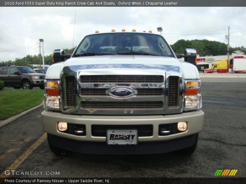 Oxford White / Chaparral Leather 2010 Ford F350 Super Duty King Ranch Crew Cab 4x4 Dually