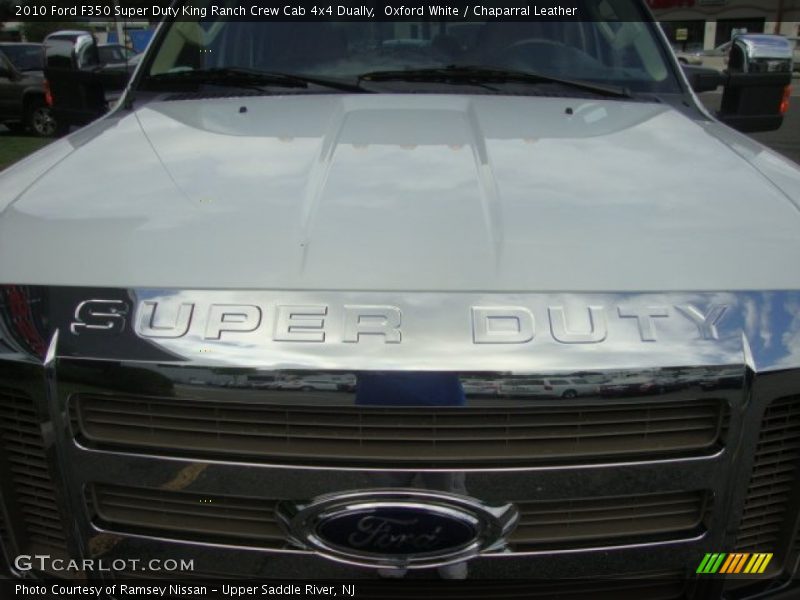 Oxford White / Chaparral Leather 2010 Ford F350 Super Duty King Ranch Crew Cab 4x4 Dually