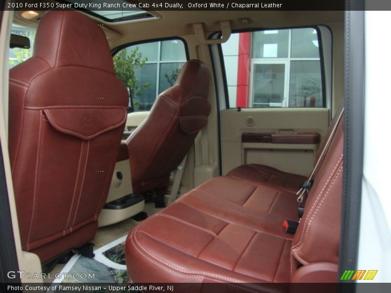  2010 F350 Super Duty King Ranch Crew Cab 4x4 Dually Chaparral Leather Interior