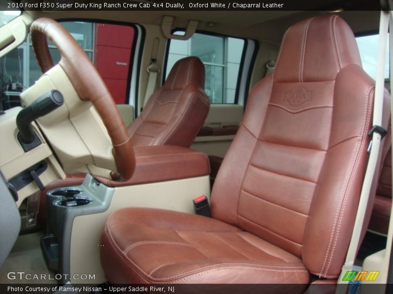  2010 F350 Super Duty King Ranch Crew Cab 4x4 Dually Chaparral Leather Interior