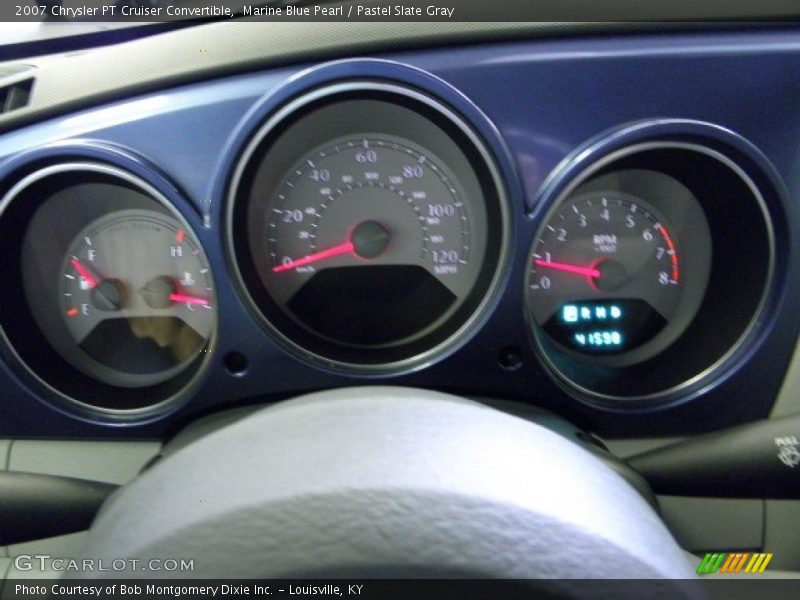 Marine Blue Pearl / Pastel Slate Gray 2007 Chrysler PT Cruiser Convertible