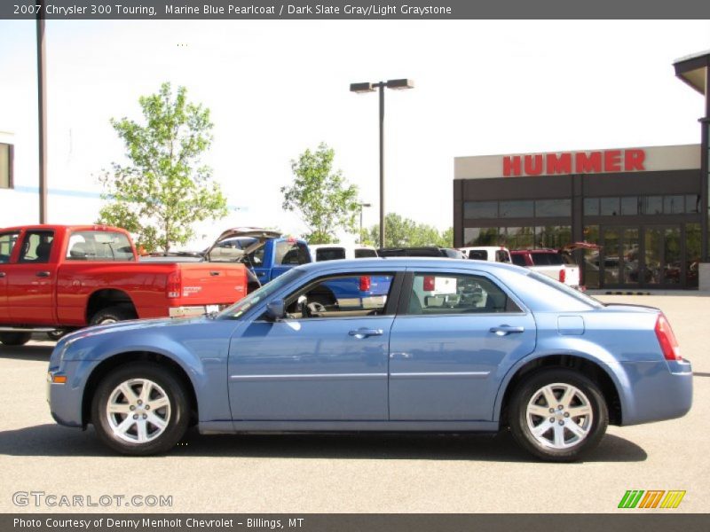 Marine Blue Pearlcoat / Dark Slate Gray/Light Graystone 2007 Chrysler 300 Touring