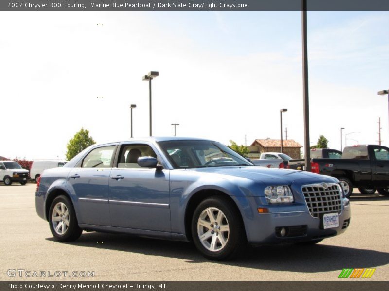 Marine Blue Pearlcoat / Dark Slate Gray/Light Graystone 2007 Chrysler 300 Touring