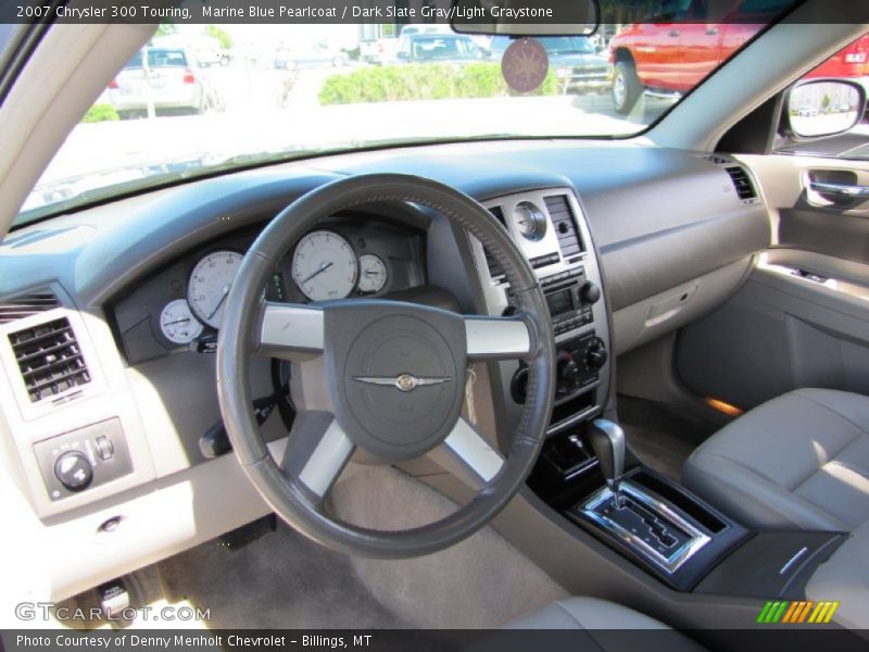 Marine Blue Pearlcoat / Dark Slate Gray/Light Graystone 2007 Chrysler 300 Touring