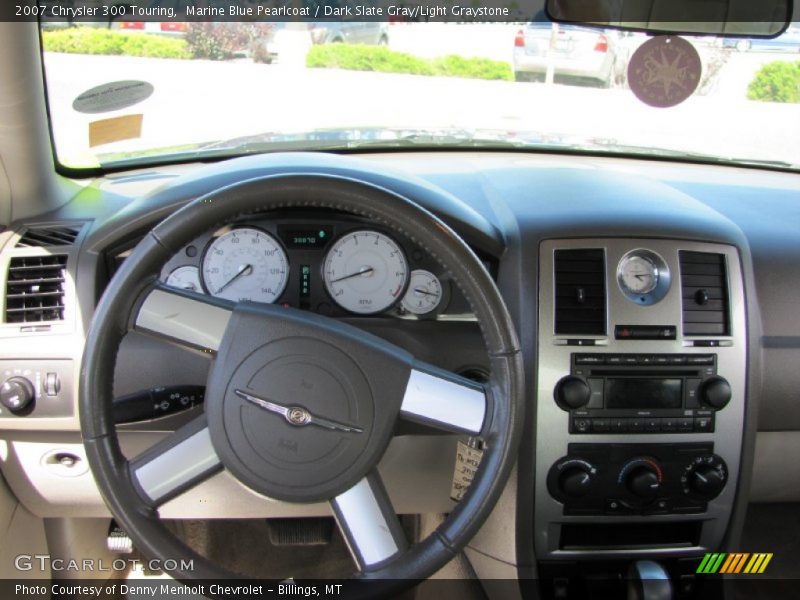 Marine Blue Pearlcoat / Dark Slate Gray/Light Graystone 2007 Chrysler 300 Touring