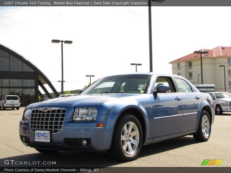 Marine Blue Pearlcoat / Dark Slate Gray/Light Graystone 2007 Chrysler 300 Touring