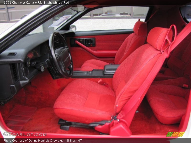  1991 Camaro RS Red Interior