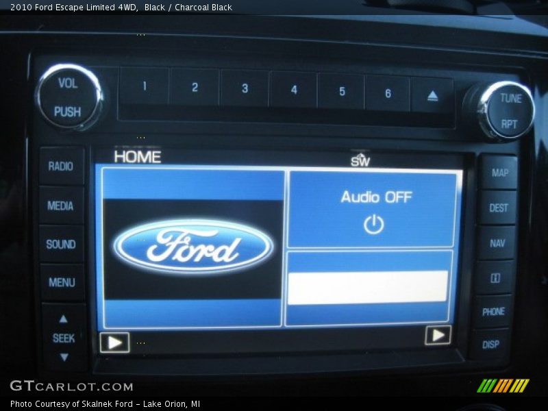 Audio System of 2010 Escape Limited 4WD