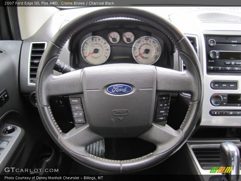 Creme Brulee / Charcoal Black 2007 Ford Edge SEL Plus AWD