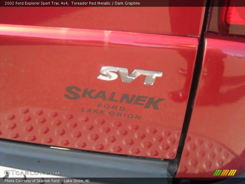 Toreador Red Metallic / Dark Graphite 2002 Ford Explorer Sport Trac 4x4