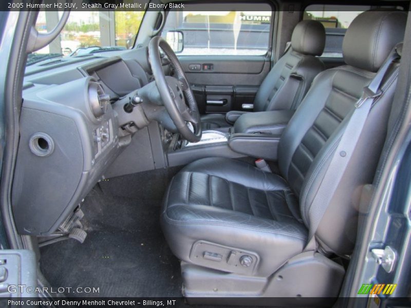  2005 H2 SUV Ebony Black Interior