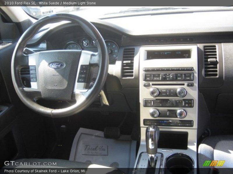 White Suede / Medium Light Stone 2010 Ford Flex SE