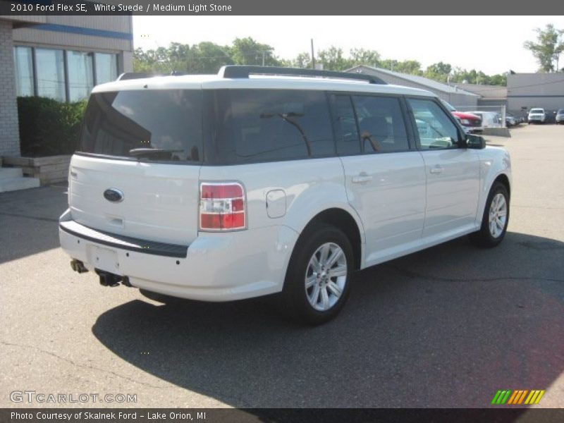 White Suede / Medium Light Stone 2010 Ford Flex SE