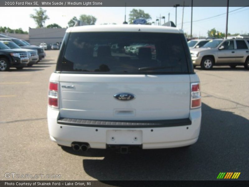 White Suede / Medium Light Stone 2010 Ford Flex SE