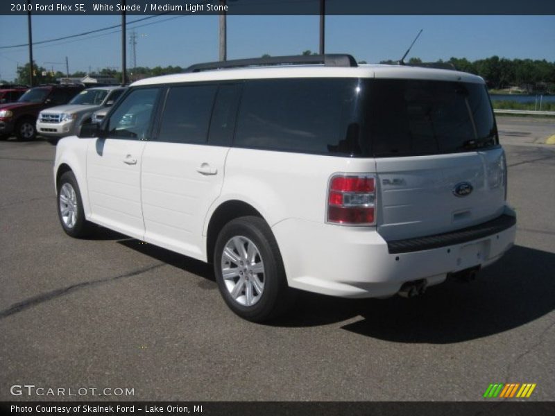 White Suede / Medium Light Stone 2010 Ford Flex SE