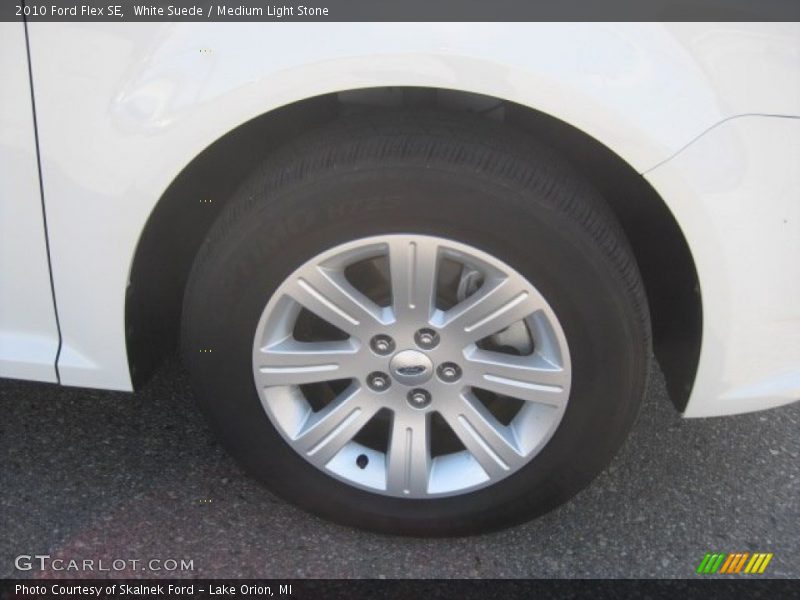 White Suede / Medium Light Stone 2010 Ford Flex SE