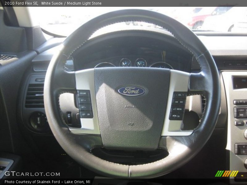 White Suede / Medium Light Stone 2010 Ford Flex SE