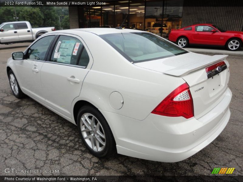 White Suede / Medium Light Stone 2012 Ford Fusion SEL