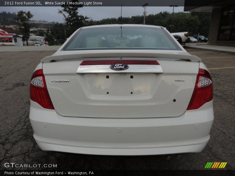 White Suede / Medium Light Stone 2012 Ford Fusion SEL