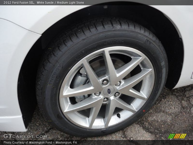 White Suede / Medium Light Stone 2012 Ford Fusion SEL