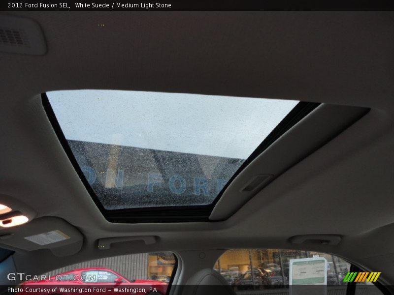 White Suede / Medium Light Stone 2012 Ford Fusion SEL