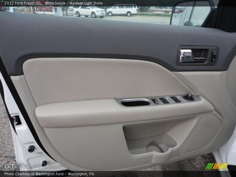 White Suede / Medium Light Stone 2012 Ford Fusion SEL