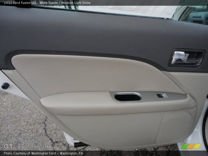 White Suede / Medium Light Stone 2012 Ford Fusion SEL