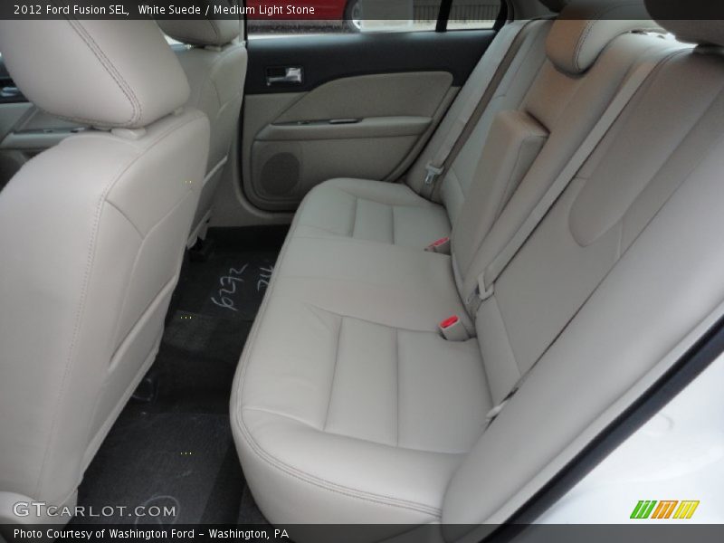White Suede / Medium Light Stone 2012 Ford Fusion SEL