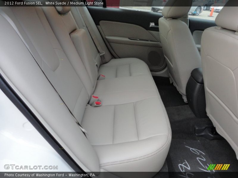 White Suede / Medium Light Stone 2012 Ford Fusion SEL