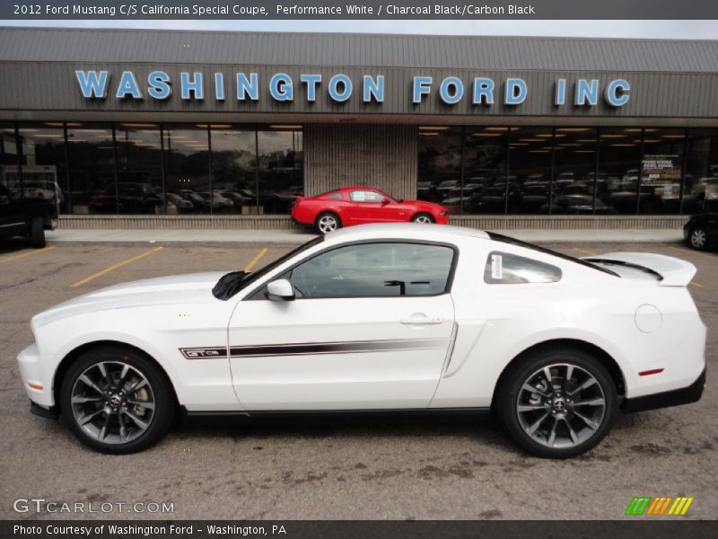 Performance White / Charcoal Black/Carbon Black 2012 Ford Mustang C/S California Special Coupe