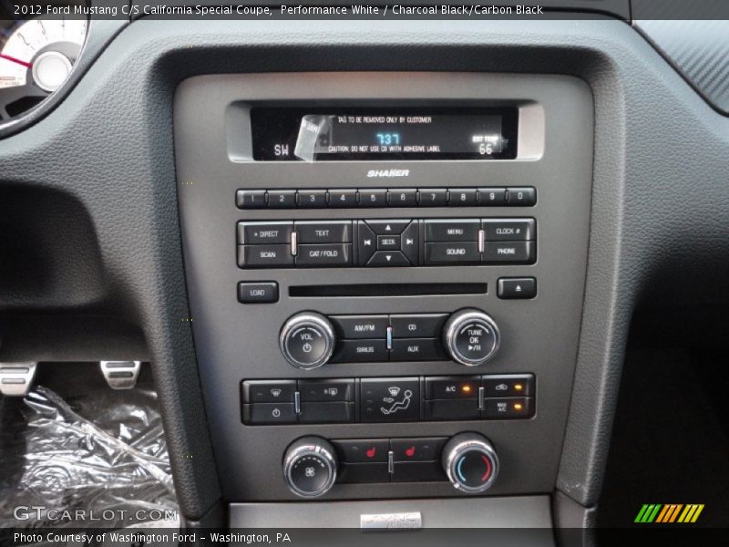 Controls of 2012 Mustang C/S California Special Coupe