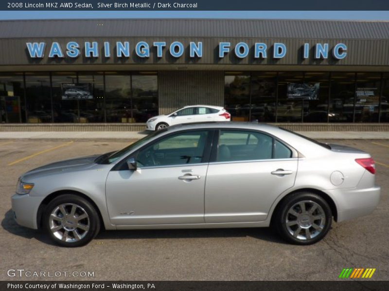 Silver Birch Metallic / Dark Charcoal 2008 Lincoln MKZ AWD Sedan