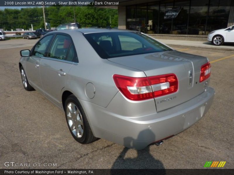 Silver Birch Metallic / Dark Charcoal 2008 Lincoln MKZ AWD Sedan