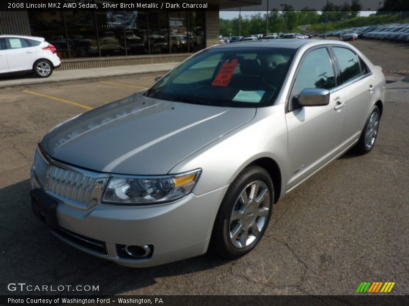 Silver Birch Metallic / Dark Charcoal 2008 Lincoln MKZ AWD Sedan