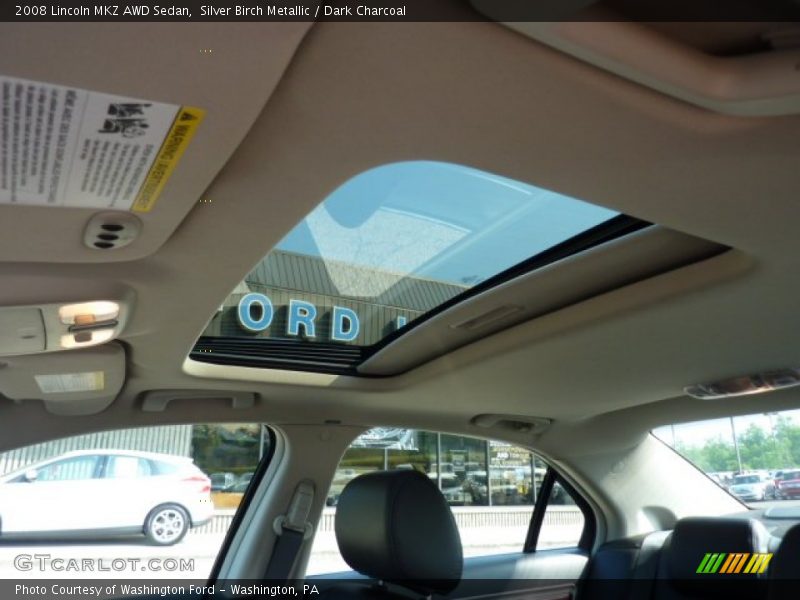 Silver Birch Metallic / Dark Charcoal 2008 Lincoln MKZ AWD Sedan