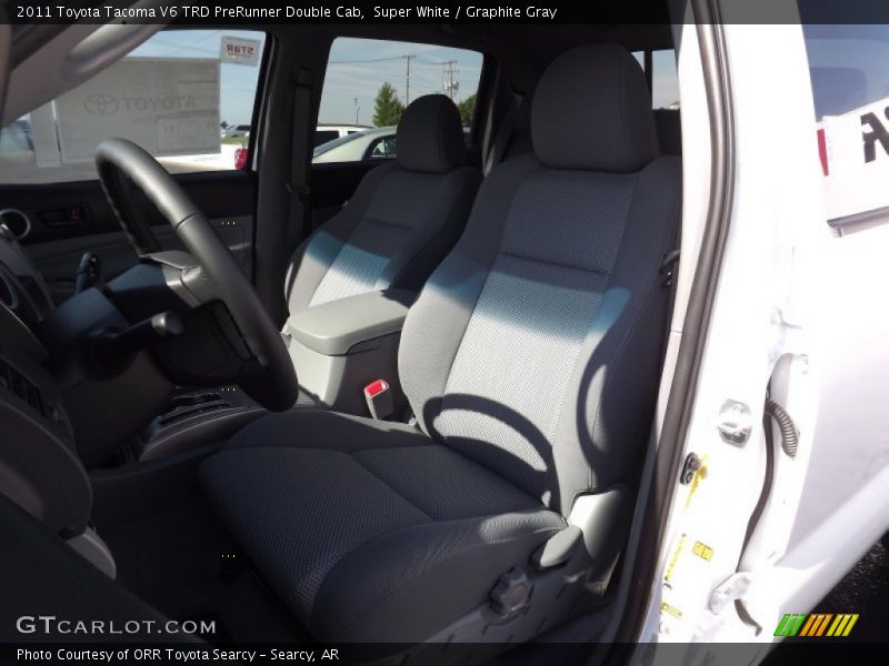Super White / Graphite Gray 2011 Toyota Tacoma V6 TRD PreRunner Double Cab