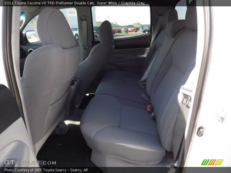 Super White / Graphite Gray 2011 Toyota Tacoma V6 TRD PreRunner Double Cab