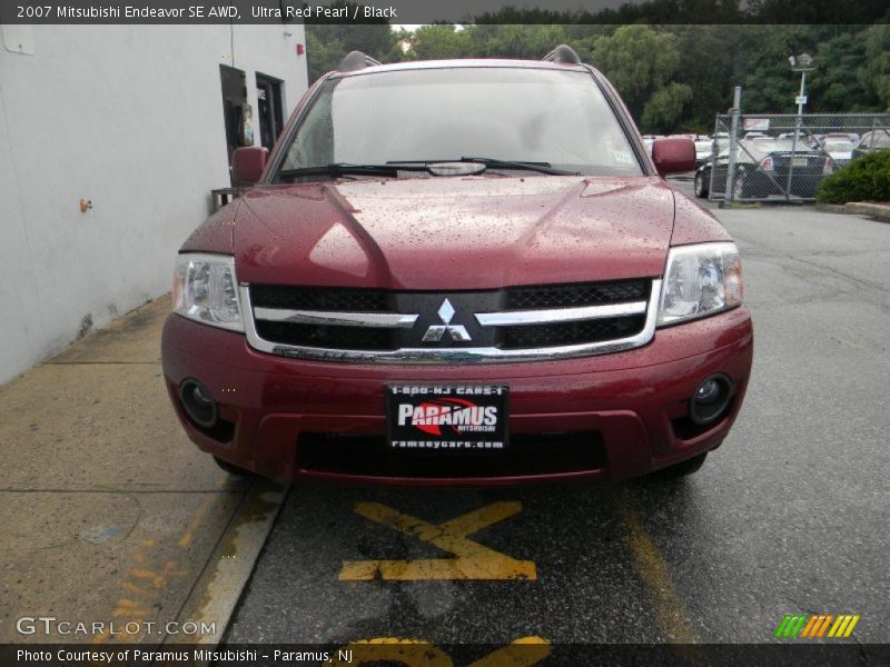 Ultra Red Pearl / Black 2007 Mitsubishi Endeavor SE AWD